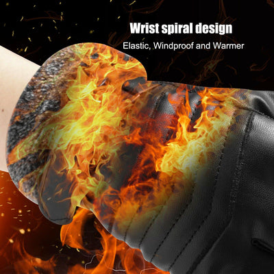 Guanti Invernali Impermeabili in Pelle per Sci a -30℃ | Compatibili con Touchscreen