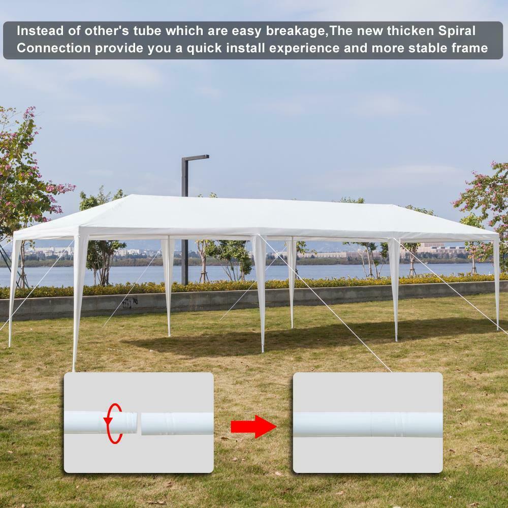 10' x 30' Bianco Tenda Portatile per Feste