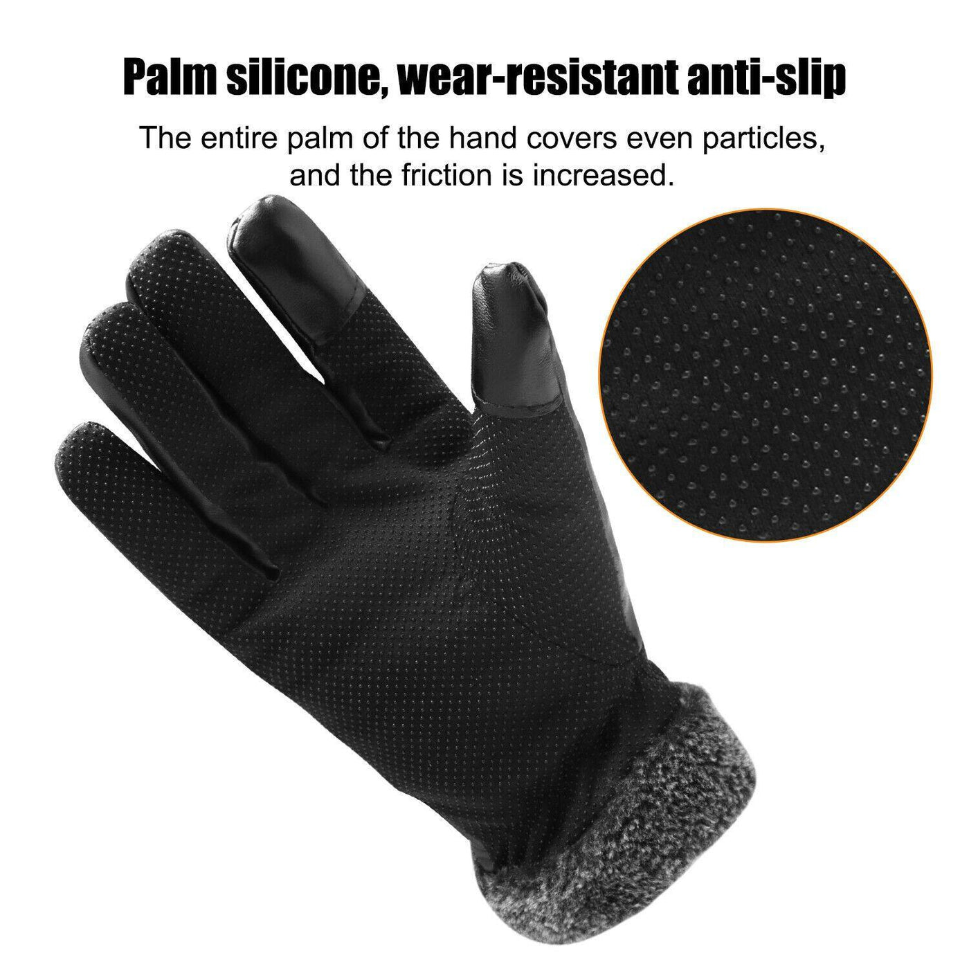 Guanti Invernali Impermeabili in Pelle per Sci a -30℃ | Compatibili con Touchscreen