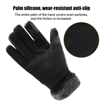 Guanti Invernali Impermeabili in Pelle per Sci a -30℃ | Compatibili con Touchscreen