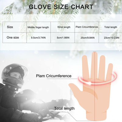 Guanti Invernali Impermeabili in Pelle per Sci a -30℃ | Compatibili con Touchscreen