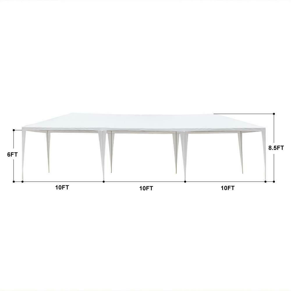 10' x 30' Bianco Tenda Portatile per Feste