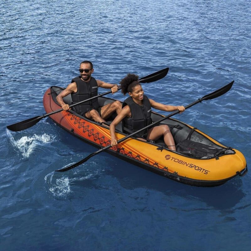Kayak Tandem da 3 Metri per 2 Persone con Paddle e Pompa Inclusi