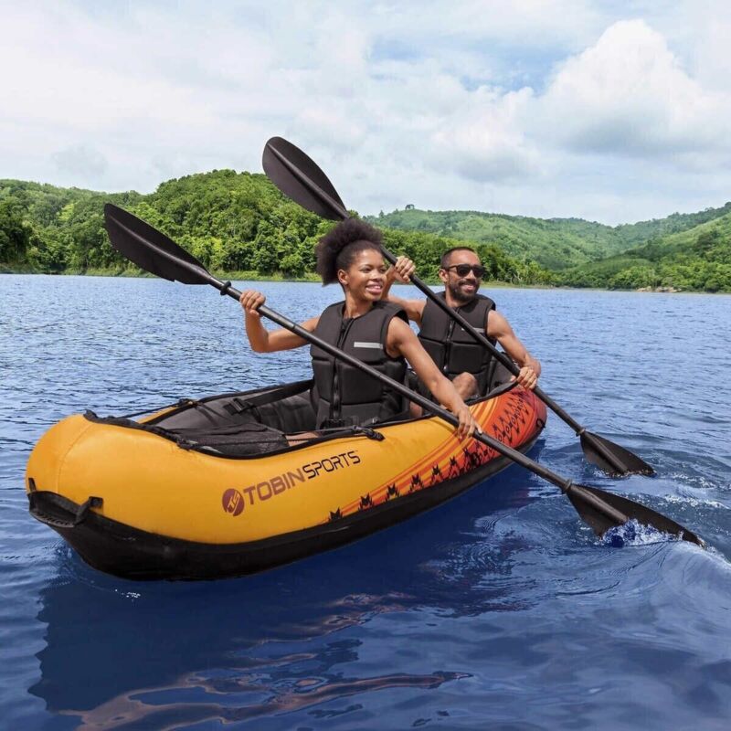 Kayak Tandem da 3 Metri per 2 Persone con Paddle e Pompa Inclusi