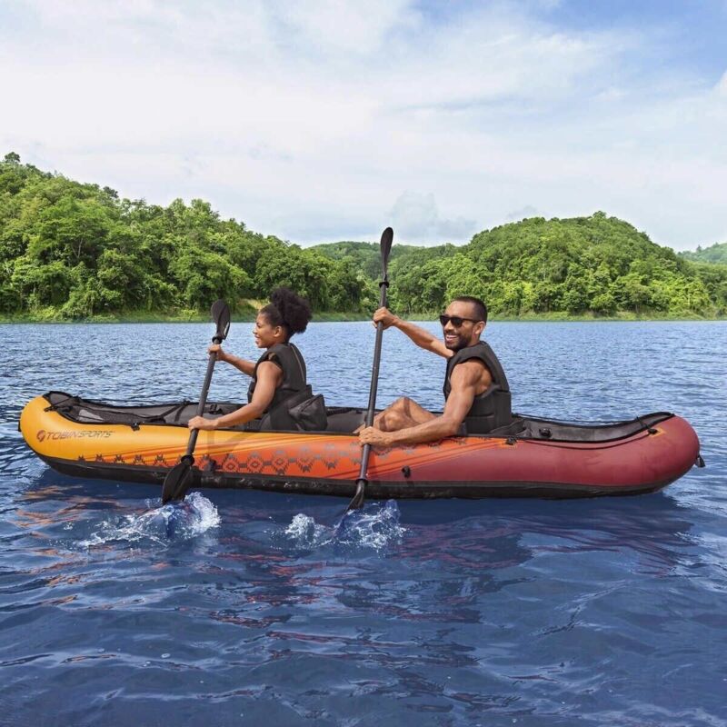 Kayak Tandem da 3 Metri per 2 Persone con Paddle e Pompa Inclusi