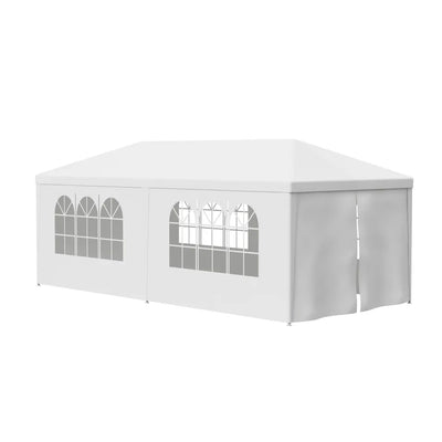 Gazebo da Giardino per Feste 10 x 20' con 6 Pannelli Laterali